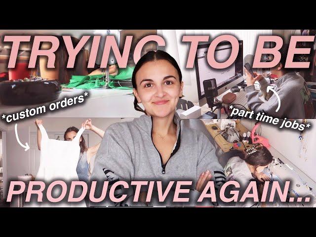 trying to be productive again... | STUDIO VLOG 88