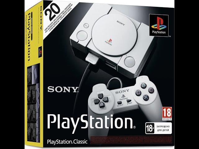 Распаковка игровой приставки Sony Playstation classic из магазина бытовой техники М.Видео.