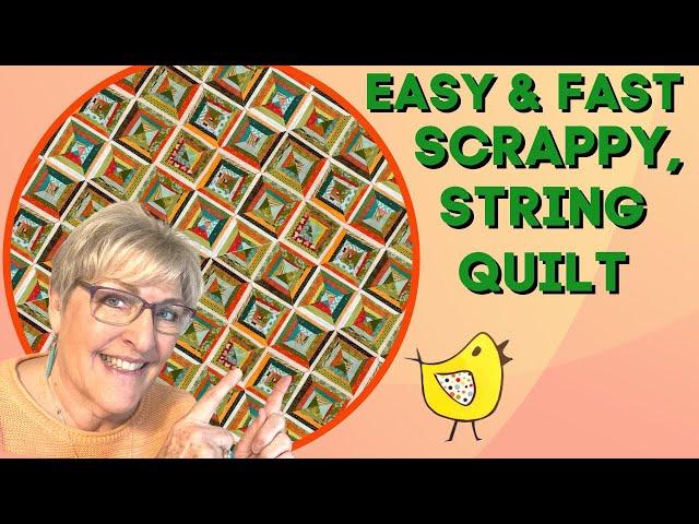 Easy To Sew Quilt - Use Scraps - String Quilt - Fast Quilt - Quilt Tutorial