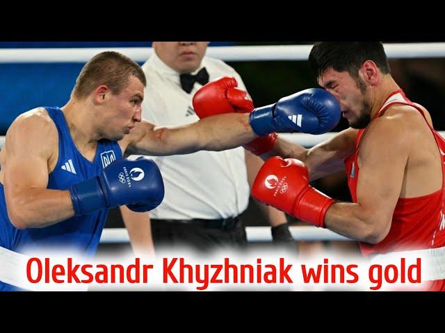 Ukraine’s Oleksandr Khyzhniak wins gold in 80kg boxing at Paris 2024 Olympics 