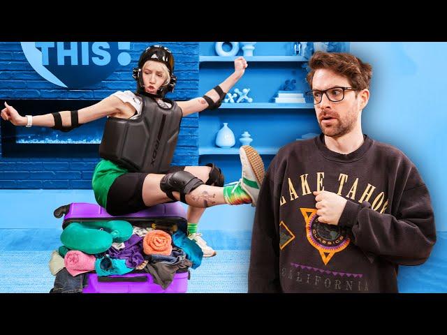 Who Can Fit the Most in This Suitcase? | Let's Do This!