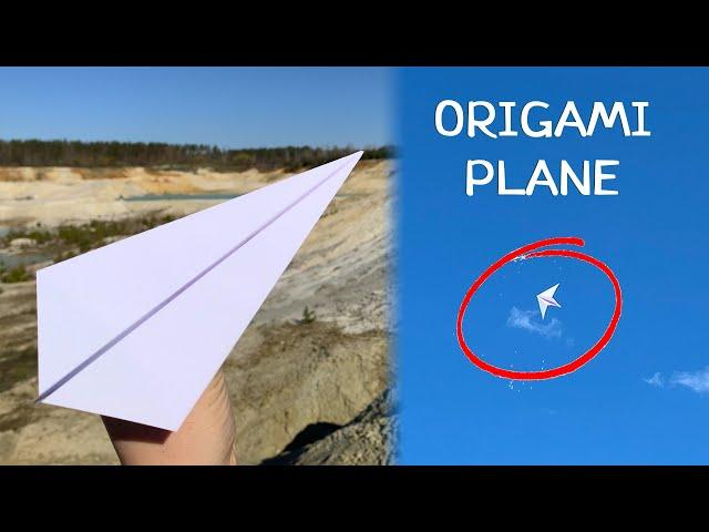 How to make a paper airplane [Paper craft. Origami]