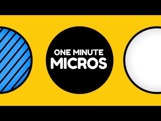 One Minute Micros - Micropolis Trees