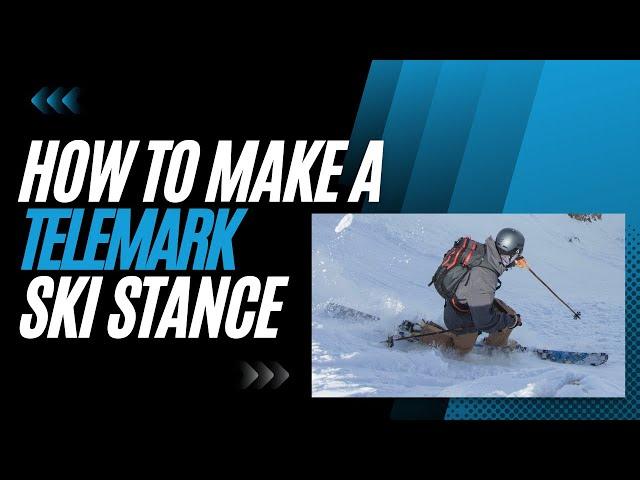 Telemark Skiing Technique | How to Make a Telemark Ski Stance