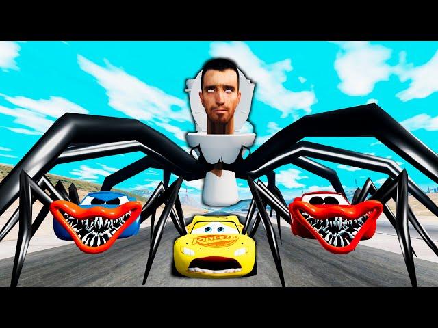 Live Epic Escape From Lightning McQueen Eater Monsters | McQueen VS McQueen | BeamNG.Drive # 300