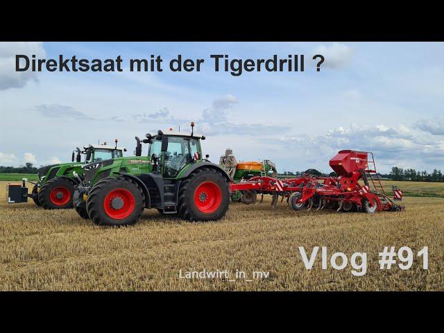 Vlog #91 Funktioniert Direktsaat auch mit der Tigerdrill?