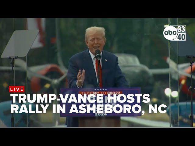 LIVE: Trump rally in Asheboro, NC