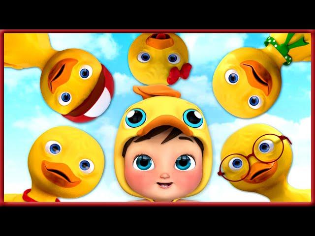 Five Little Ducks |  Banana Cartoon 3D Nursery Rhymes Baby & Kids Songs 