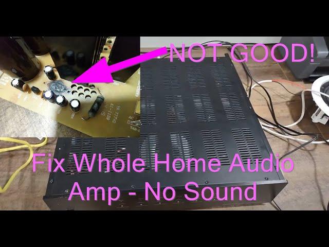 How to FIX Your BROKEN Monoprice 6 Zone or DAX66 6 Zone Whole Home Audio Amplifier No Audio Playing