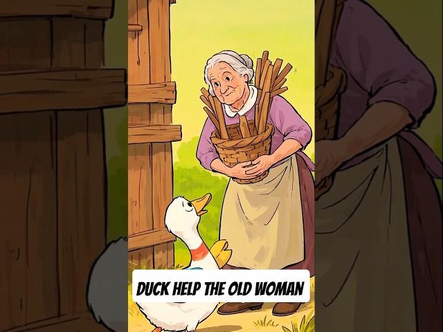 Old Woman and Duck Scene | Duck animal Videos #animation #cute #ducklife #cuteduck #duckrescue #duck