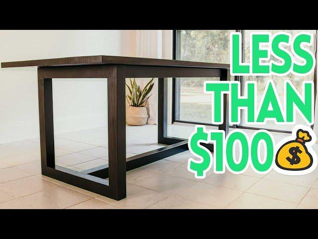 How to Build a Modern Dining Table for Less Than $100 in Materials