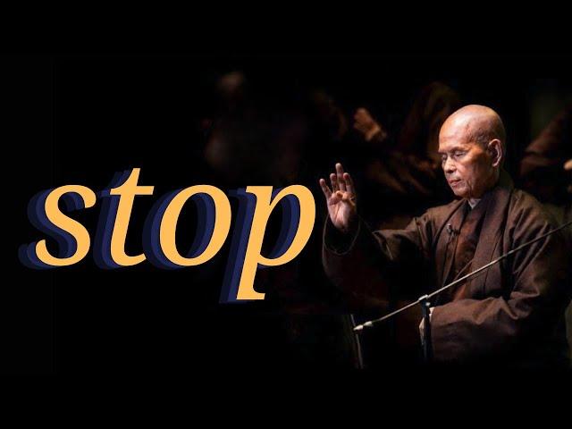 "To stop, that is the word of The Buddha" | Teaching by Zen Master Thich Nhat Hanh