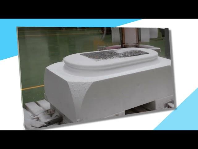 SHENGDA Stone Machinery ｜CNC 5-axis bridge cutter machine for bathtub