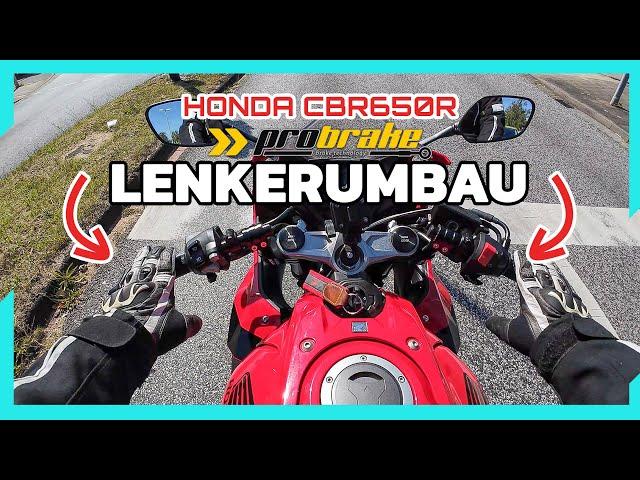 Honda CBR 650 R: Probrake Lenkerumbau - Aufrechter Sitzen auf der Supersportler