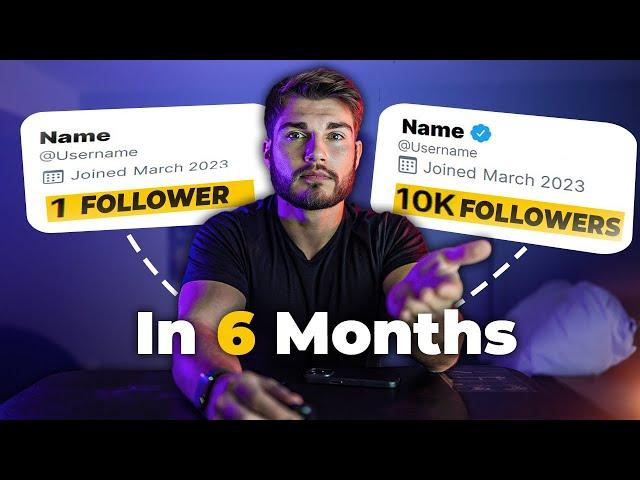 How To Grow From 0 to 10K Followers In 6 months on Twitter (X)