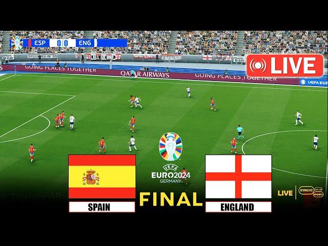  [TRỰC TIẾP] Tây Ban Nha vs Anh | CUỐI CÙNG UEFA EURO 2024 | PES 2021 Gameplay