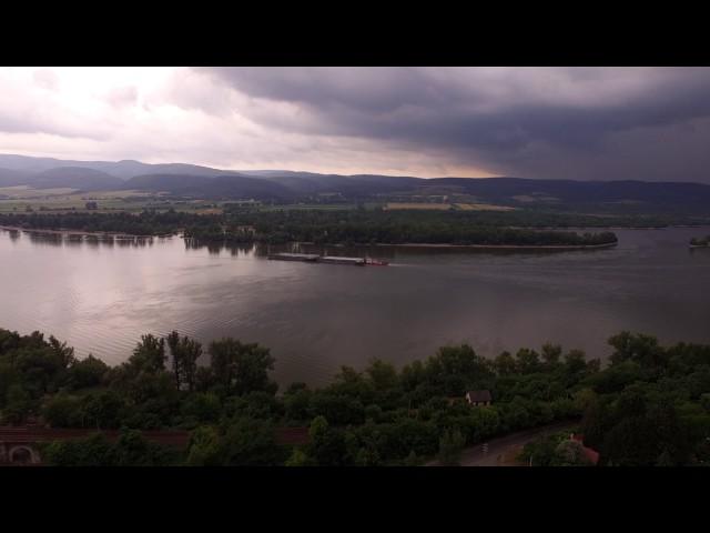 Zebegeny ariel view - the storm is coming