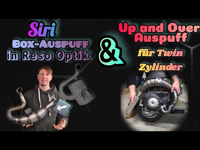 ‍️ "Nixi" der Box Auspuff im Reso-Kleid & "Up and over" für Twin Zylinder Motor