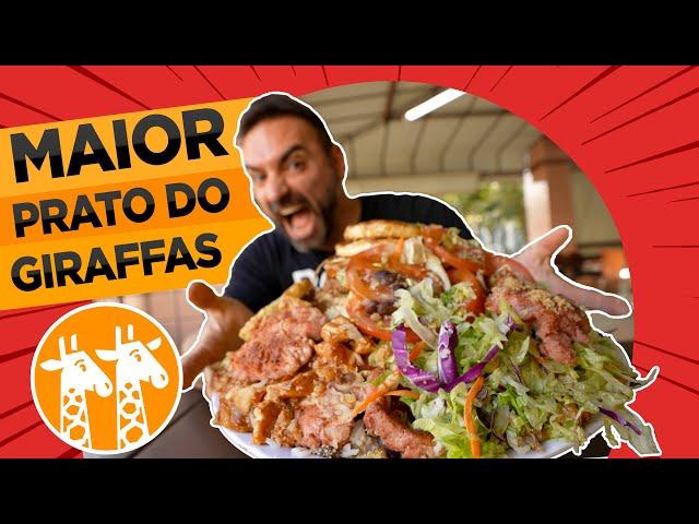 O MAIOR ALMOÇO DO GIRAFFAS!!! 10 PRATOS = 5,5KG