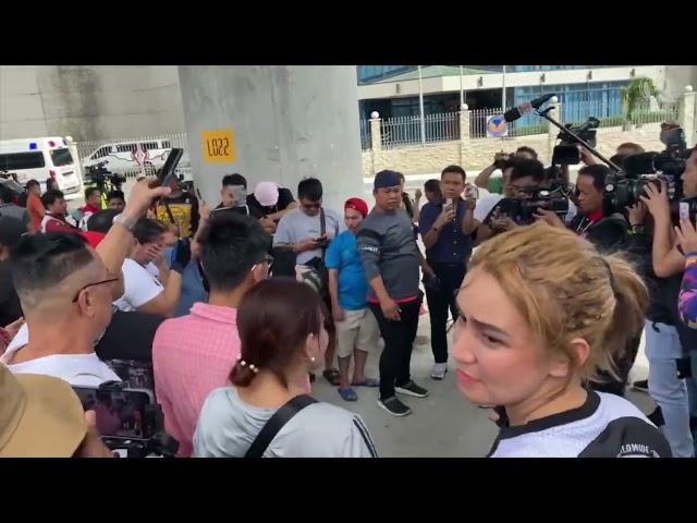 Duterte supporters stake outside Villamor Air Base