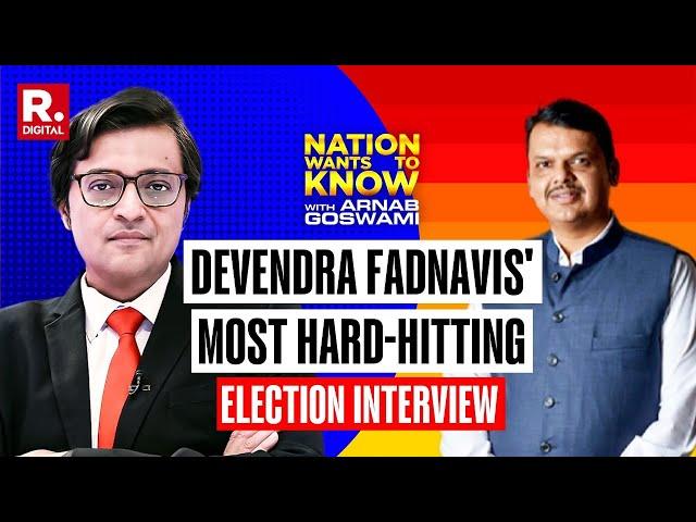 LIVE: Arnab With Devendra Fadnavis In No Holds Barred Interview Ahead Of 2024 Maharashtra Polls