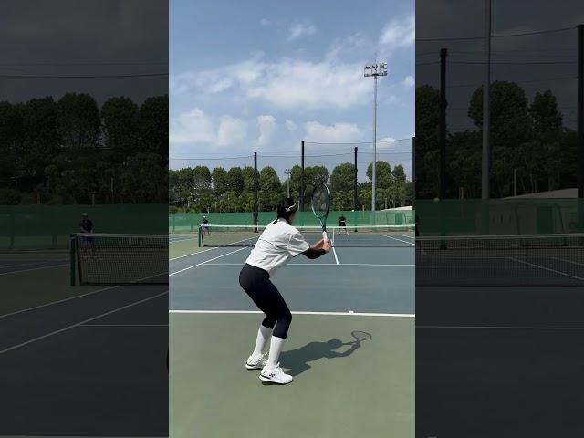 꽁꽁 싸매고 테니스  #tennis #테니스 #korea #practice #forehand #yonex