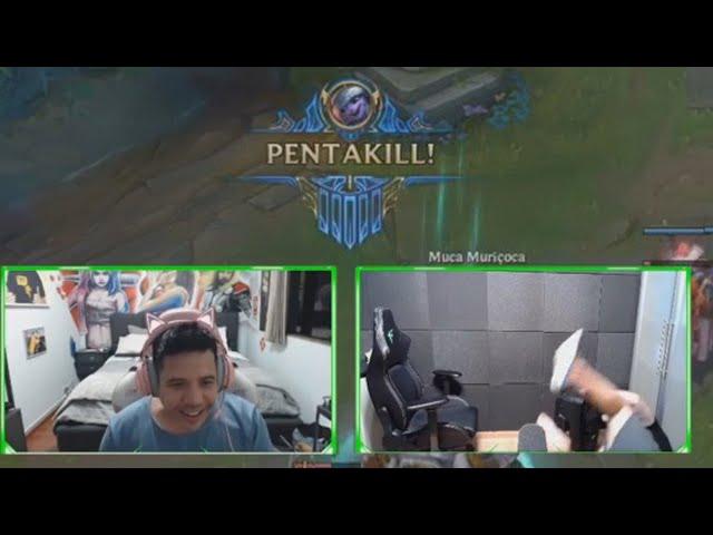 GORDOX DANDO PENTAKILL EM DUO COM MUCA MURIÇOCA