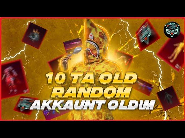 PUBG MOBILE 10TA OLD RANDOM AKKAUNT OLDIK / Xiomi PAD 6