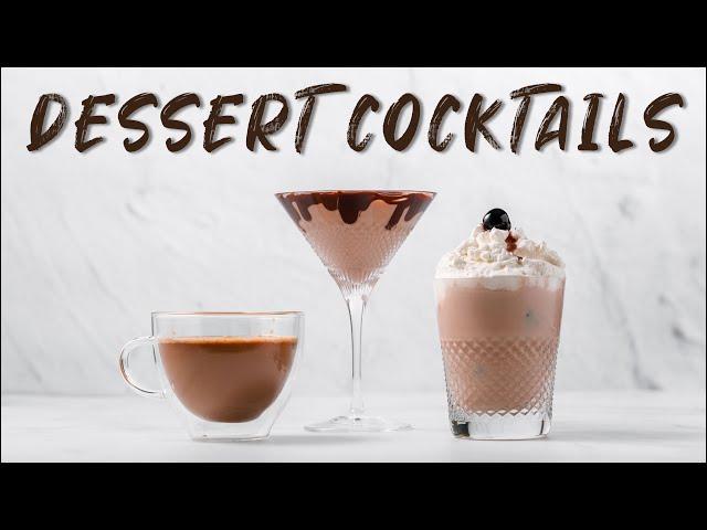 Decadent dessert cocktail recipes with Baileys - How to make a Mudslide, Screaming Orgasm, Boozy 52