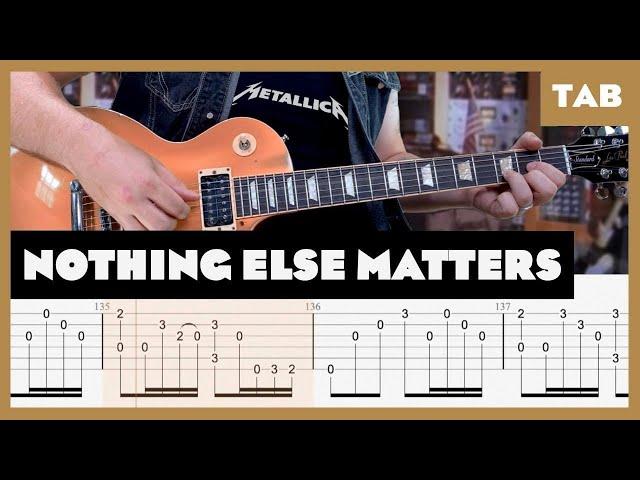 Metallica - Nothing Else Matters - Guitar Tab | Lesson | Cover | Tutorial