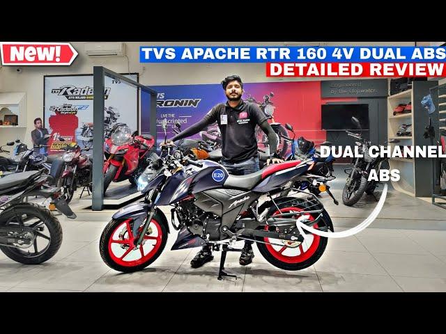 2024 TVS Apache RTR 160 4V Dual Channel ABS Review | On Road Price , Mileage & Changes #apache1604v