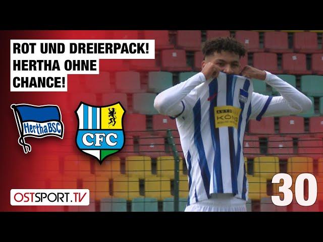 Rot und Dreierpack! Hertha ohne Chance: Hertha BSC II - Chemnitzer FC | Regionalliga Nordost