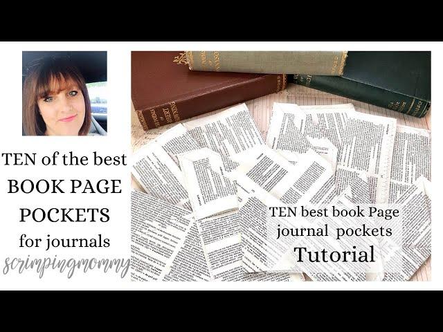 TEN of the BEST book page pockets for journals