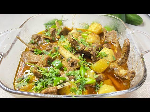 ALO MUTTON CURRY -  EASY GOSHT RECIPE - WITHOUT PRESSURE COOKER -  #foodfusion #trending  #mutton