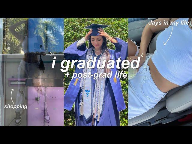 i graduated college + post-grad VLOG :･ﾟ