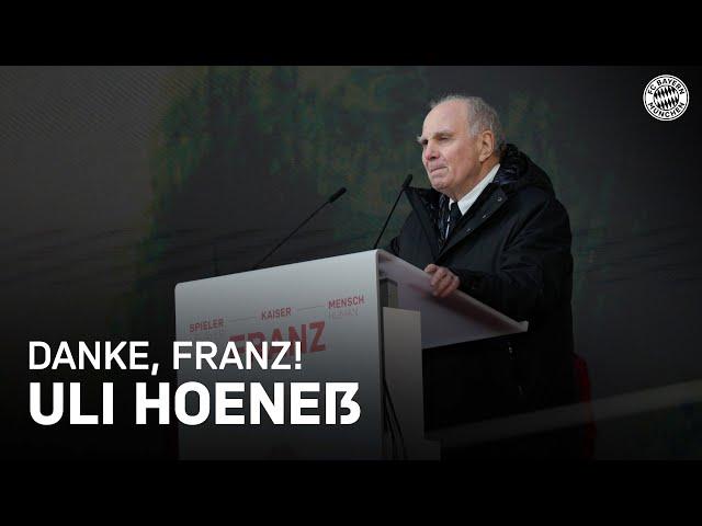 Die Rede von Uli Hoeneß zu Ehren von Franz Beckenbauer