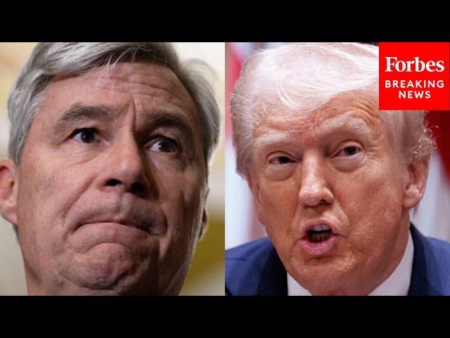 Sheldon Whitehouse Torches Trump Admin For 'Attacking' Rule Of Law And Checks And Balances