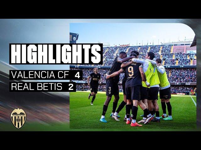 VALENCIA CF 4 - 2 REAL BETIS | MATCH HIGHLIGHTS - MATCHDAY 14 OF LALIGA EA SPORTS 2024-2025