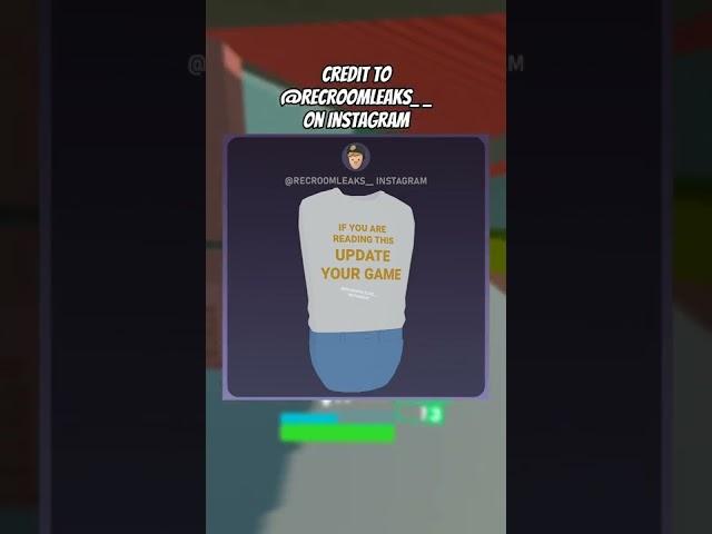 You'll Get THIS If You Don't Update Rec Room...