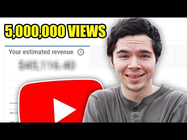 How Much Money YouTube Paid Me for 5,000,000 Views (as a small YouTuber)