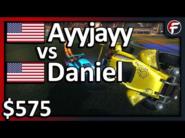 Ayyjayy (Rank 2 NA) vs Daniel (Rank 1 Global) | $575 Rocket League 1v1 Showmatch