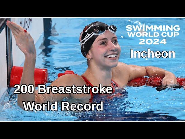 Кейт Даглас 200 брас Рекорд Світу, Інчхон/Kate Douglass 200 breaststroke World Record, Incheon 2024