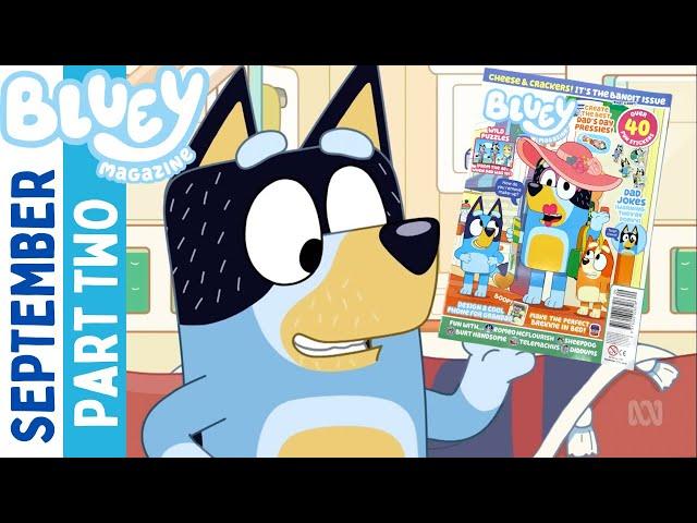  BLUEY Magazine - September 2022 Issue Part 2   | Bluey Books & Crafts | Disney Jr | ABC Kids