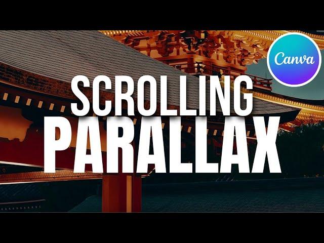 Canva Animation Tutorial - Scrolling Parallax Effect