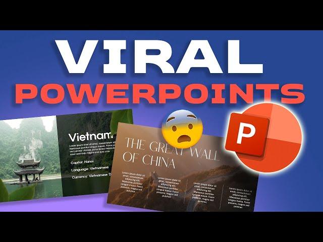 How I created these VIRAL POWERPOINTS 