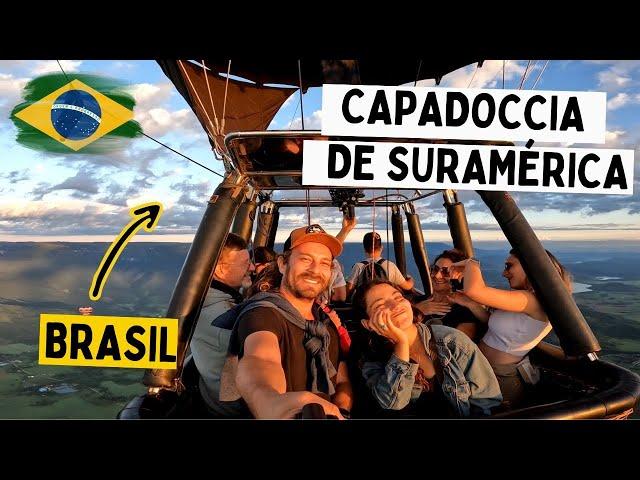 MOMENTS OF TENSION IN THE SKY when flying in a BALLOON for the first time 🫣- BRAZIL