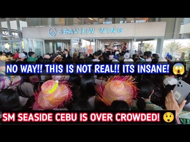 SUPER CROWDED SM SEASIDE CEBU CITY SINULOG FESTIVAL 2024