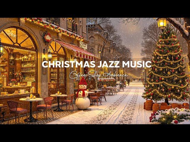 Stress-Free with Jazz Relaxing Music at Cozy Christmas Coffee Shop Ambience ~ Christmas Jazz Music