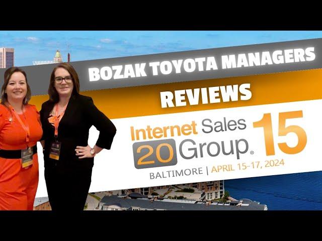 Internet Manager & Sales Manager Reviews Internet Sales 20 Group 15 Conference - Lord Baltimore 2024