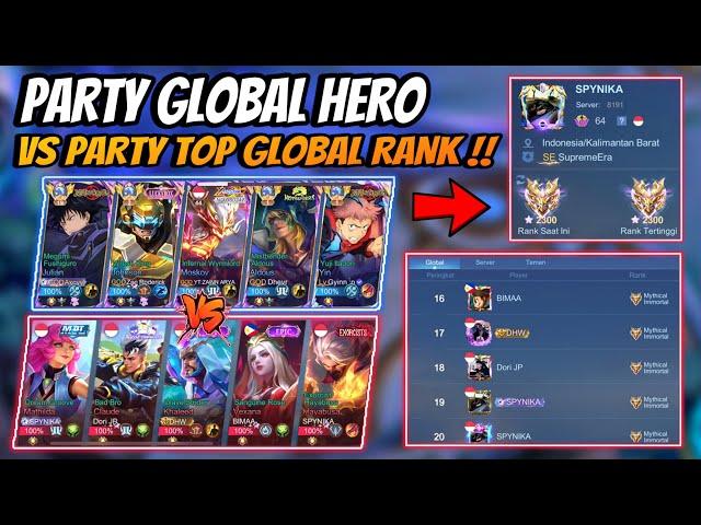 Ketemu Party Keras Top Global Rank 2300 Bintang !! Top Global Meta Ciki Vs Penjoki Global Rank